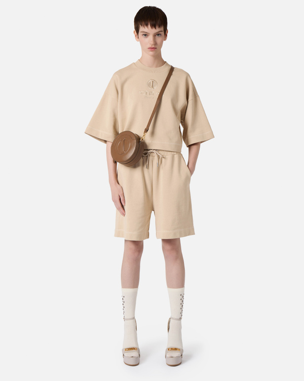 I monogram fleece shorts - Iceberg - Official Website