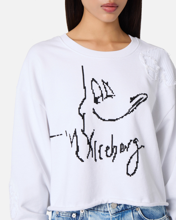 Daffy Duck cropped sweatshirt - Iceberg - Official Website