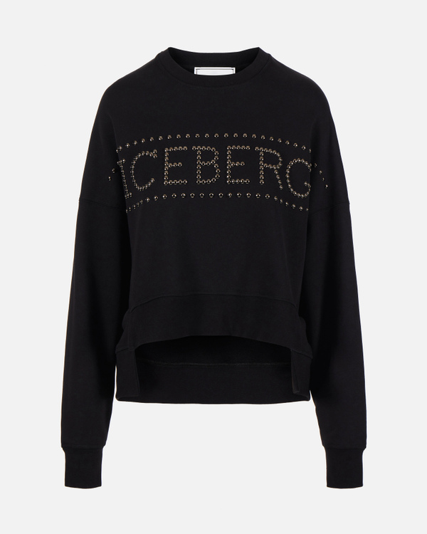 Oversized studs sweatshirt - Iceberg - Official Website