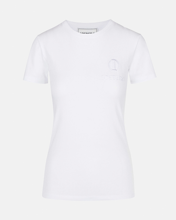 I monogram t-shirt in white - Iceberg - Official Website
