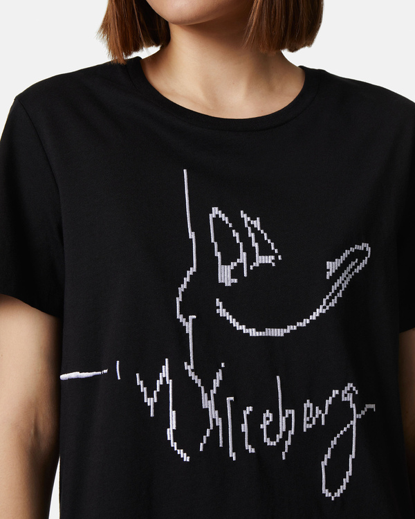 Black Daffy Duck pixel t-shirt - Iceberg - Official Website