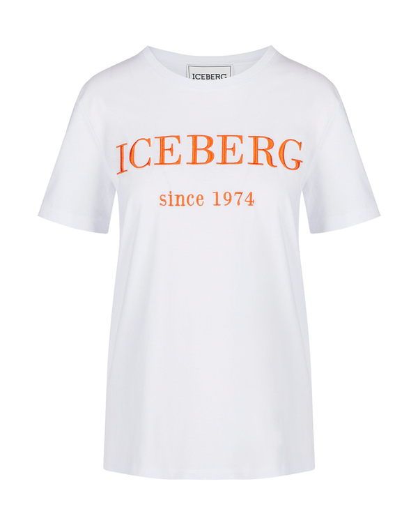 Heritage logo white t-shirt - Iceberg - Official Website