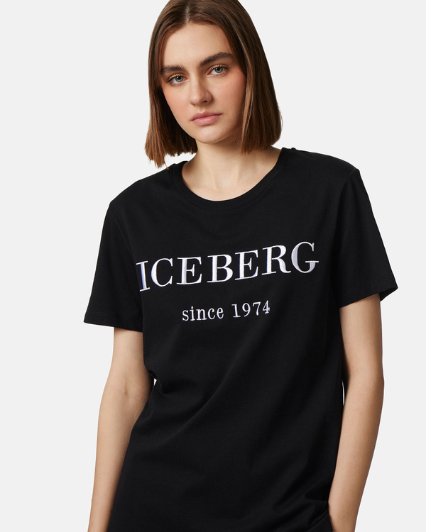 Heritage logo black t-shirt - Iceberg - Official Website