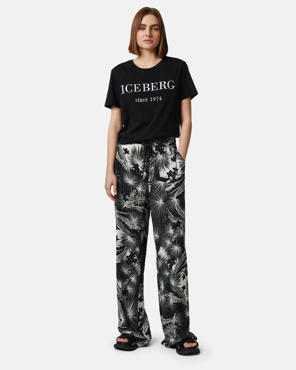 Heritage logo black t-shirt - Iceberg - Official Website