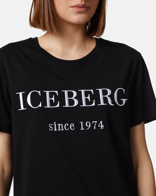 Heritage logo black t-shirt - Iceberg - Official Website
