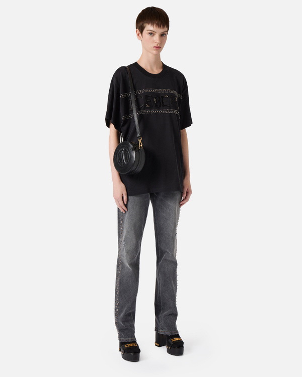 Black studs logo t-shirt - Iceberg - Official Website