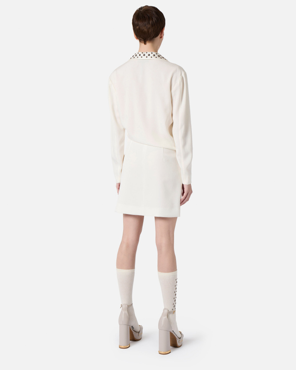 Asymmetric dress with studs - Iceberg - Official Website