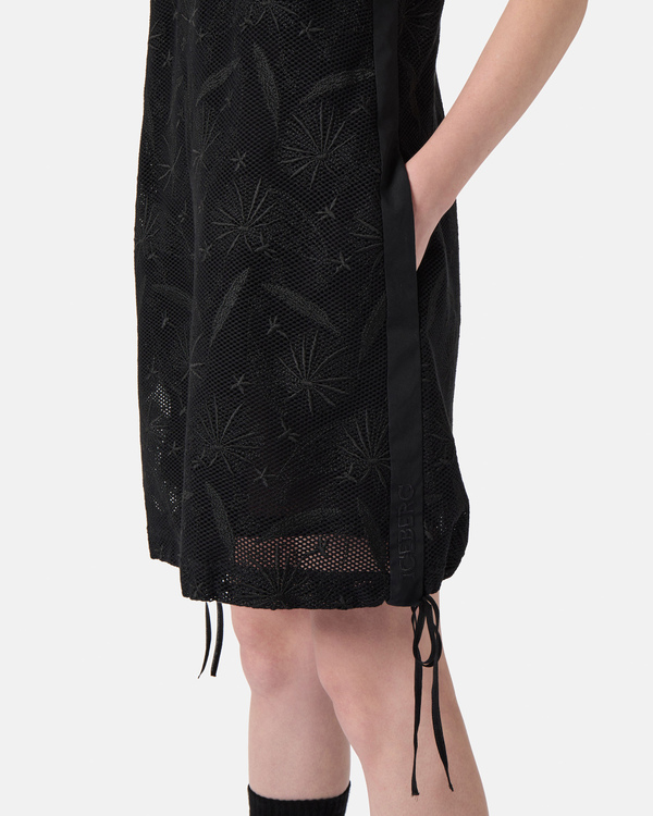 Mesh dress with side bands - Iceberg - Official Website