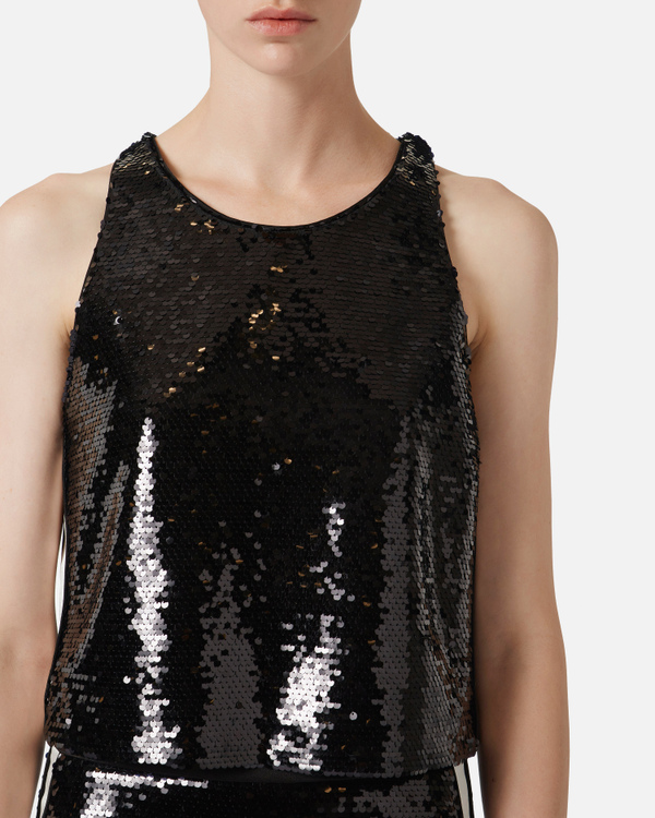 Sequin crop top - Iceberg - Official Website