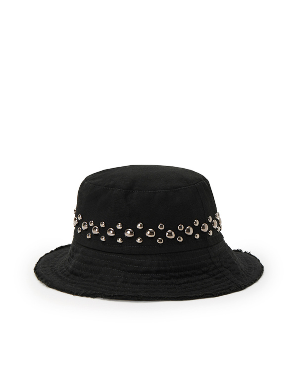 Black stud detail bucket hat - Iceberg - Official Website