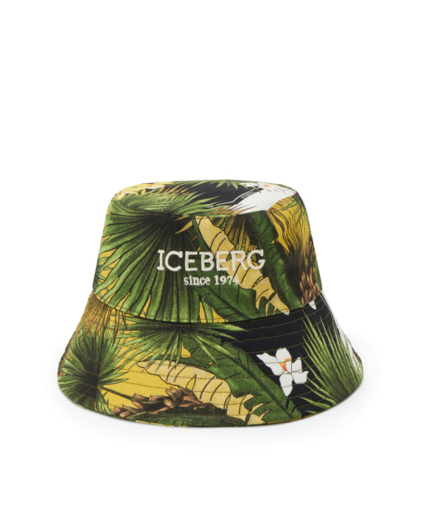 Bucket hat stampa palme e fiori - Iceberg - Official Website