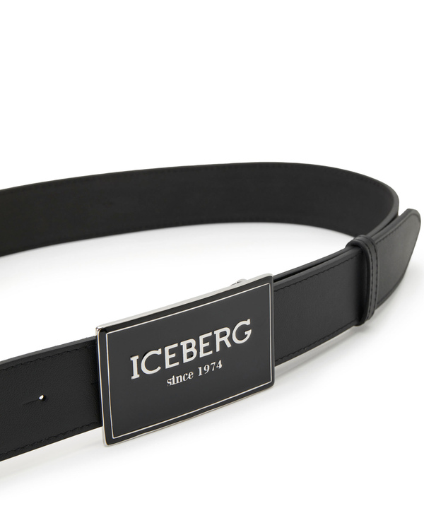Black heritage logo belt - Iceberg - Official Website