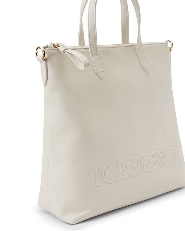 Embossed logo mini shopper bag - Iceberg - Official Website