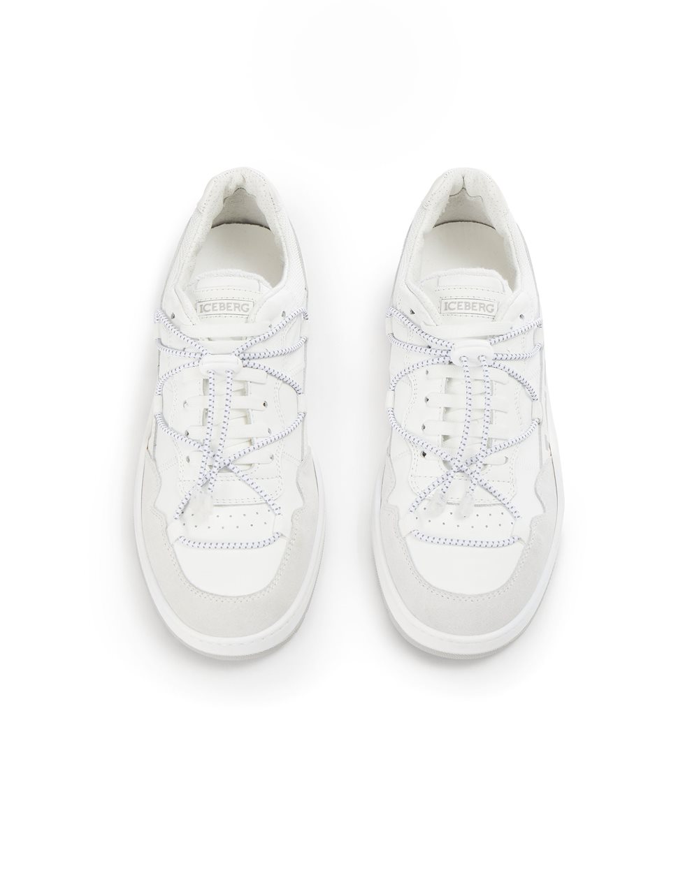 Okoro nubuk and leather sneakers - Iceberg - Official Website
