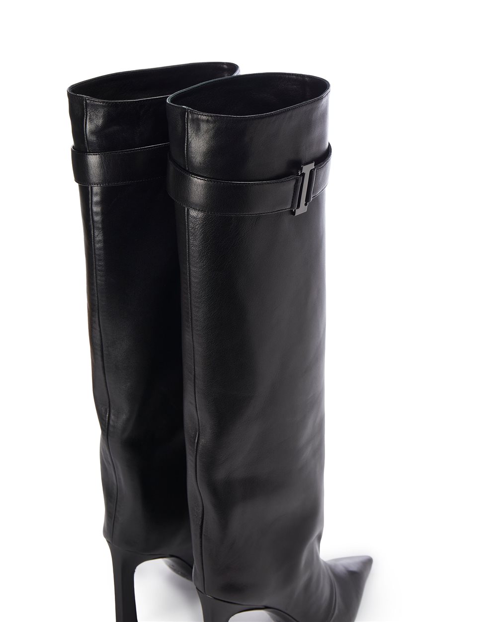 Leather boots with strap - Iceberg - Official Website