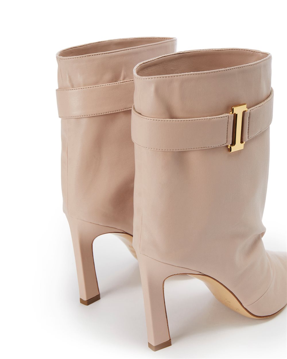 Leather ankle boots with strap - Iceberg - Official Website