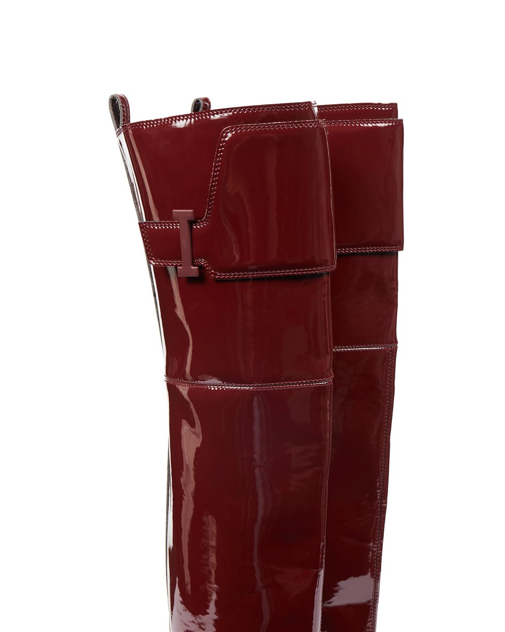 Bordeaux leather cuissards - Iceberg - Official Website