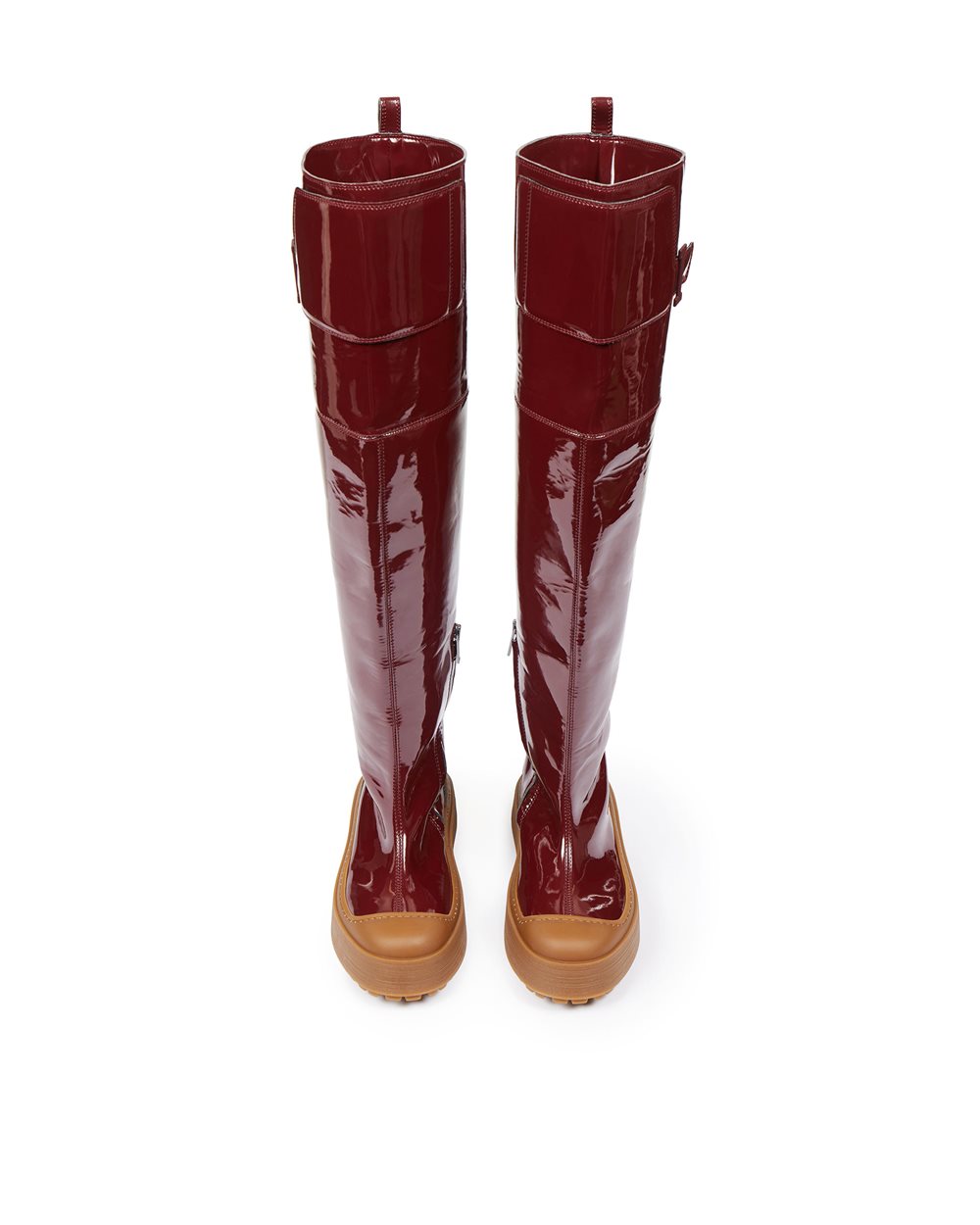 Bordeaux leather cuissards - Iceberg - Official Website