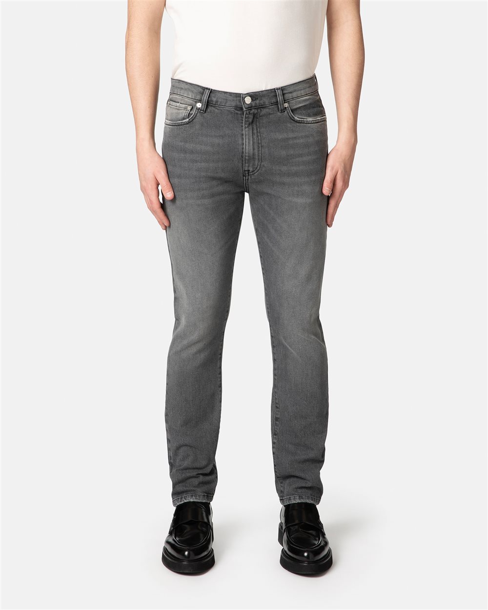 Faded black 5-pocket jeans - Iceberg - Official Website