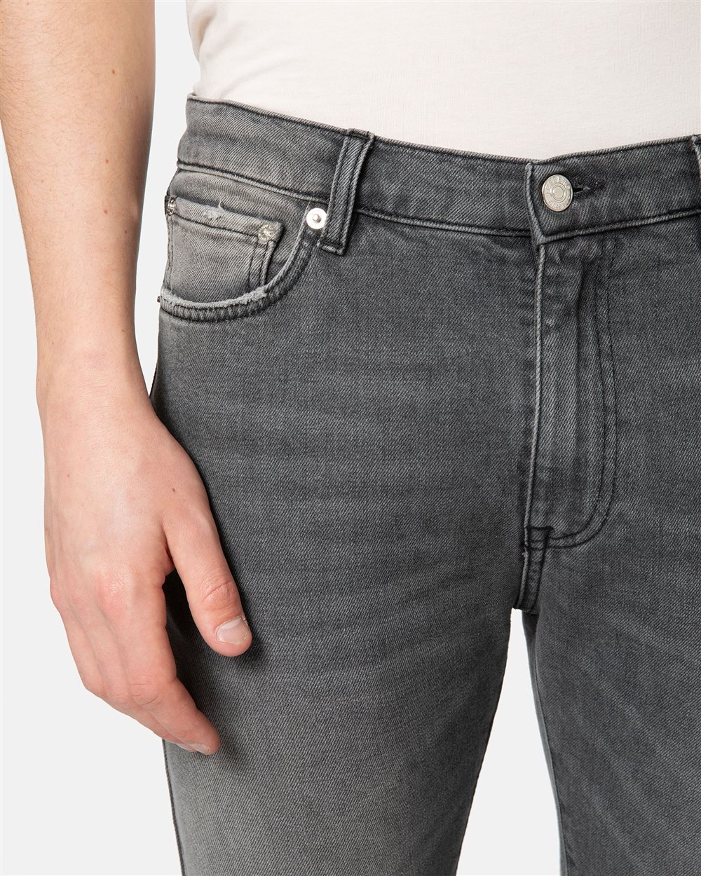 Faded black 5-pocket jeans - Iceberg - Official Website