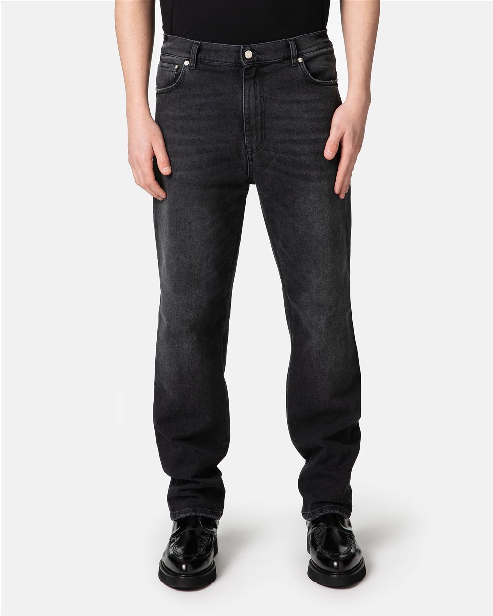 Jeans nero con logo - Iceberg - Official Website