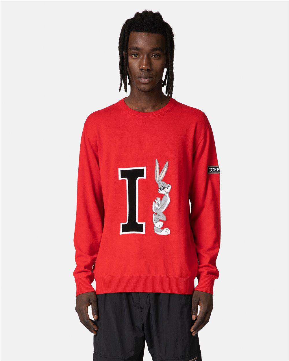 Red sweater with cartoon detail - Iceberg - Official Website