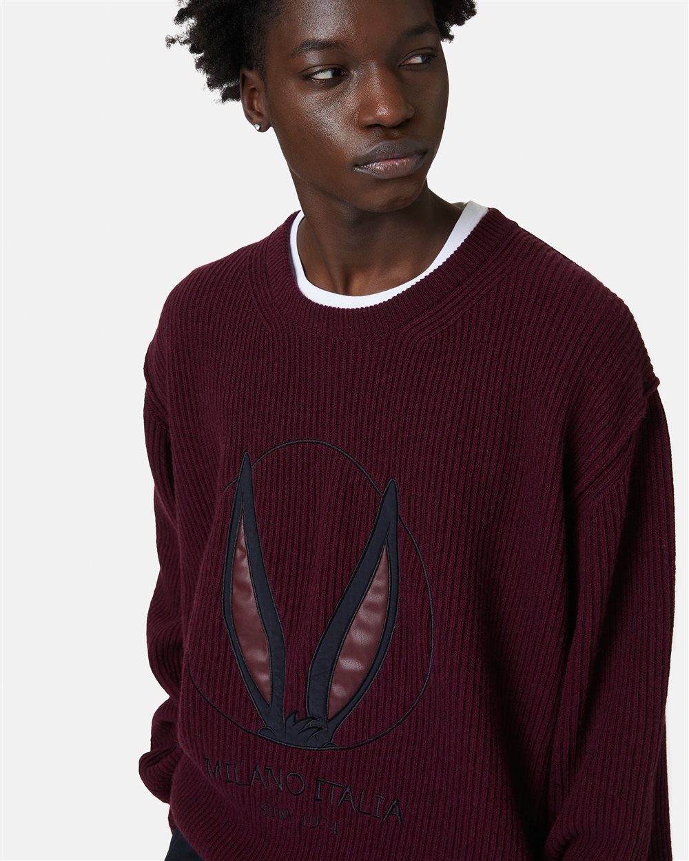 Jumper with Bugs Bunny detail - Iceberg - Official Website