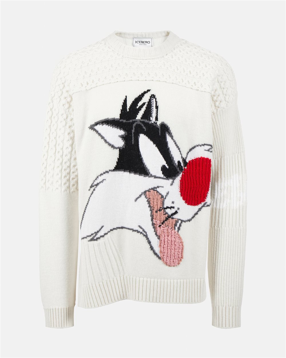 Sweater with logo and cartoon detail - Iceberg - Official Website