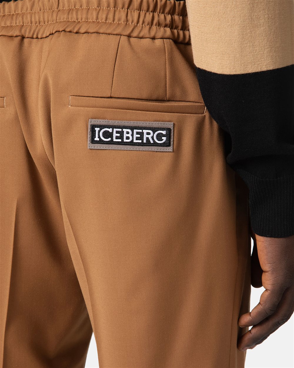 Classic trousers with logo - Iceberg - Official Website