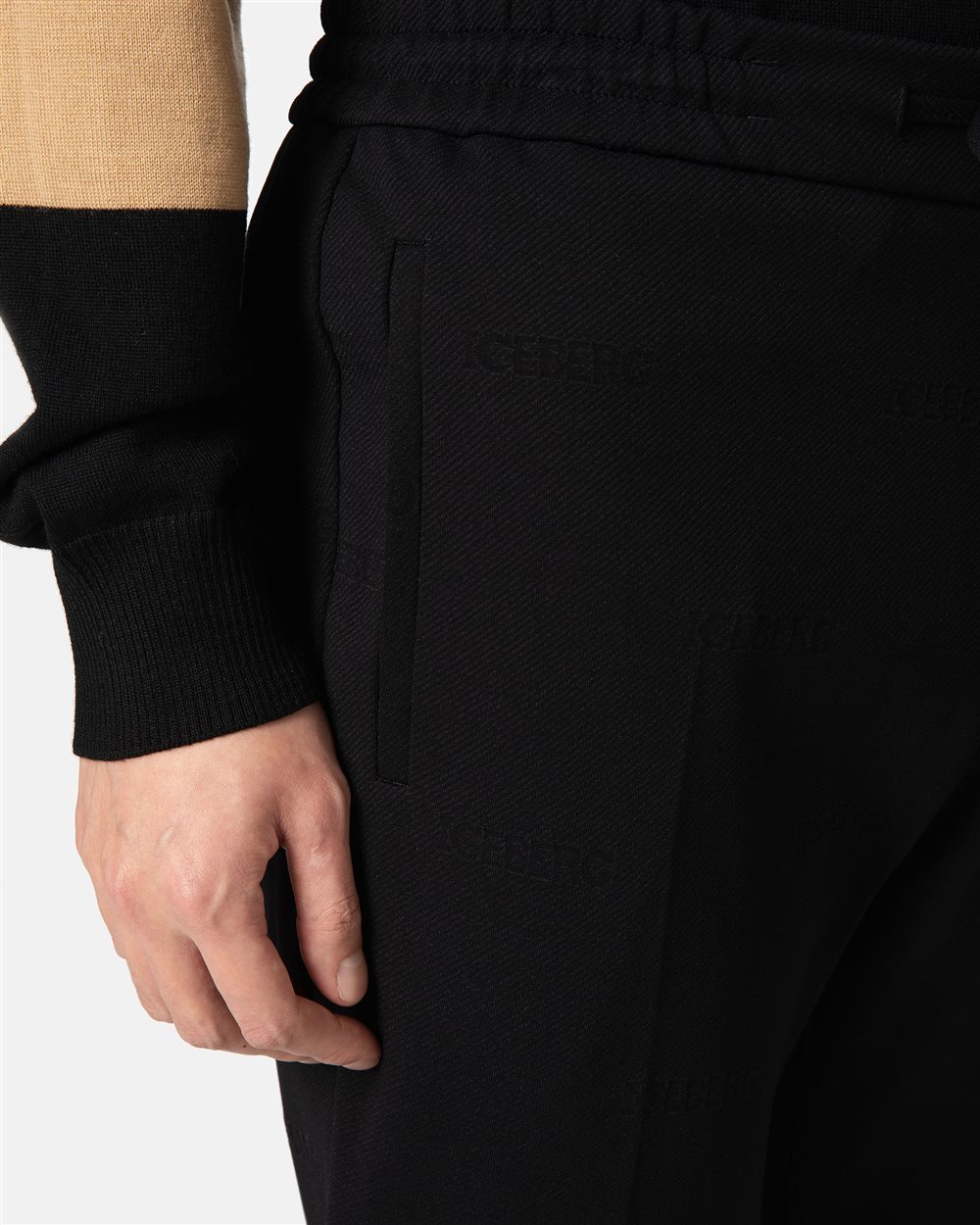 Classic trousers with logo - Iceberg - Official Website