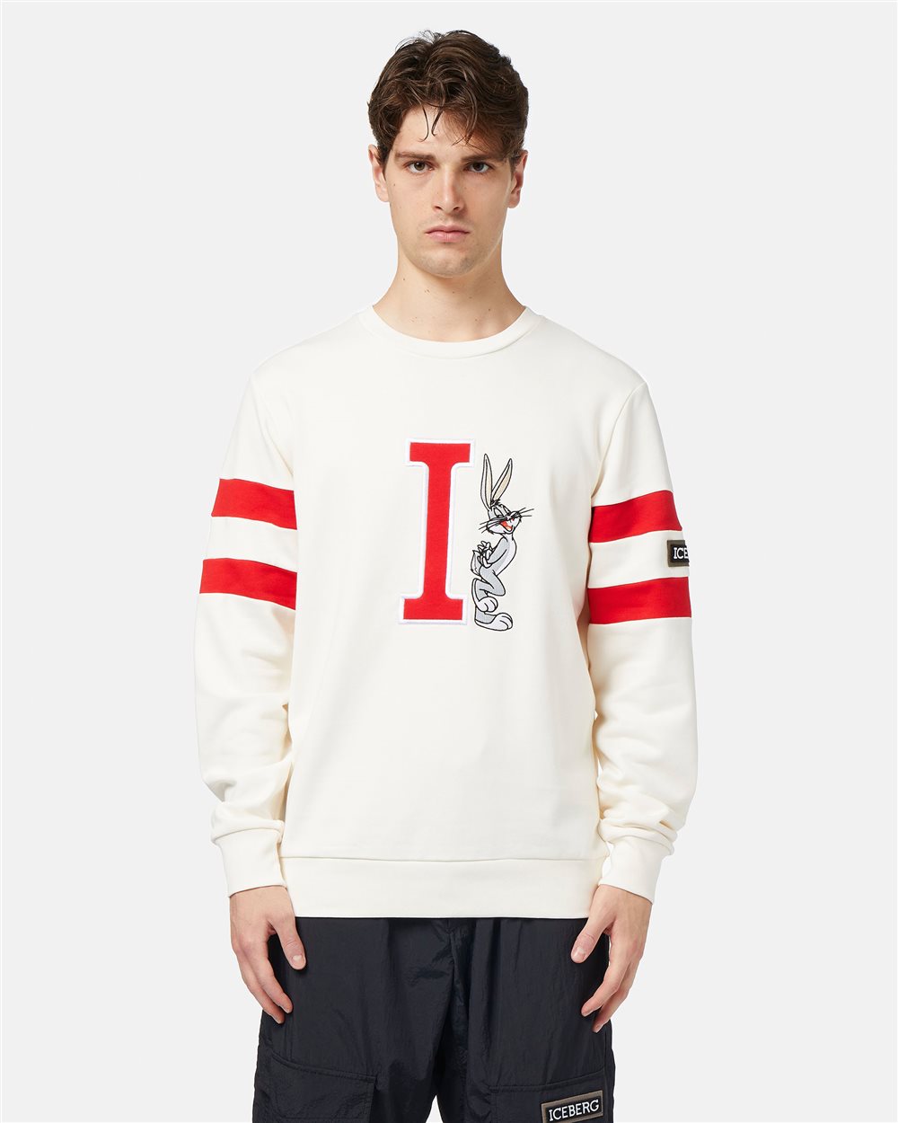 Sweatshirt with logo and Bugs Bunny - Iceberg - Official Website