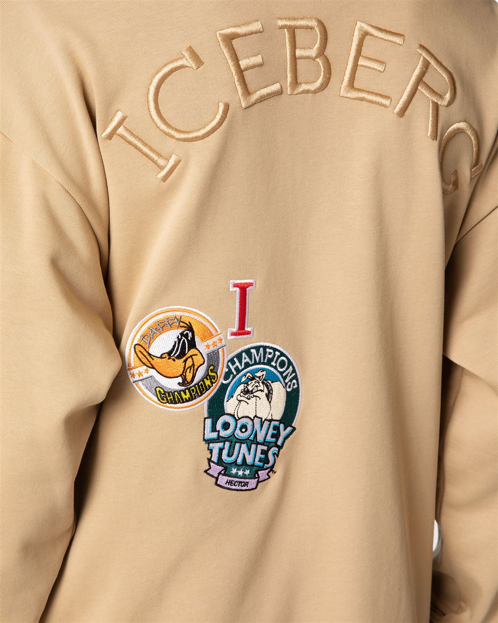 Hooded sweatshirt with Looney Tunes patches - Iceberg - Official Website