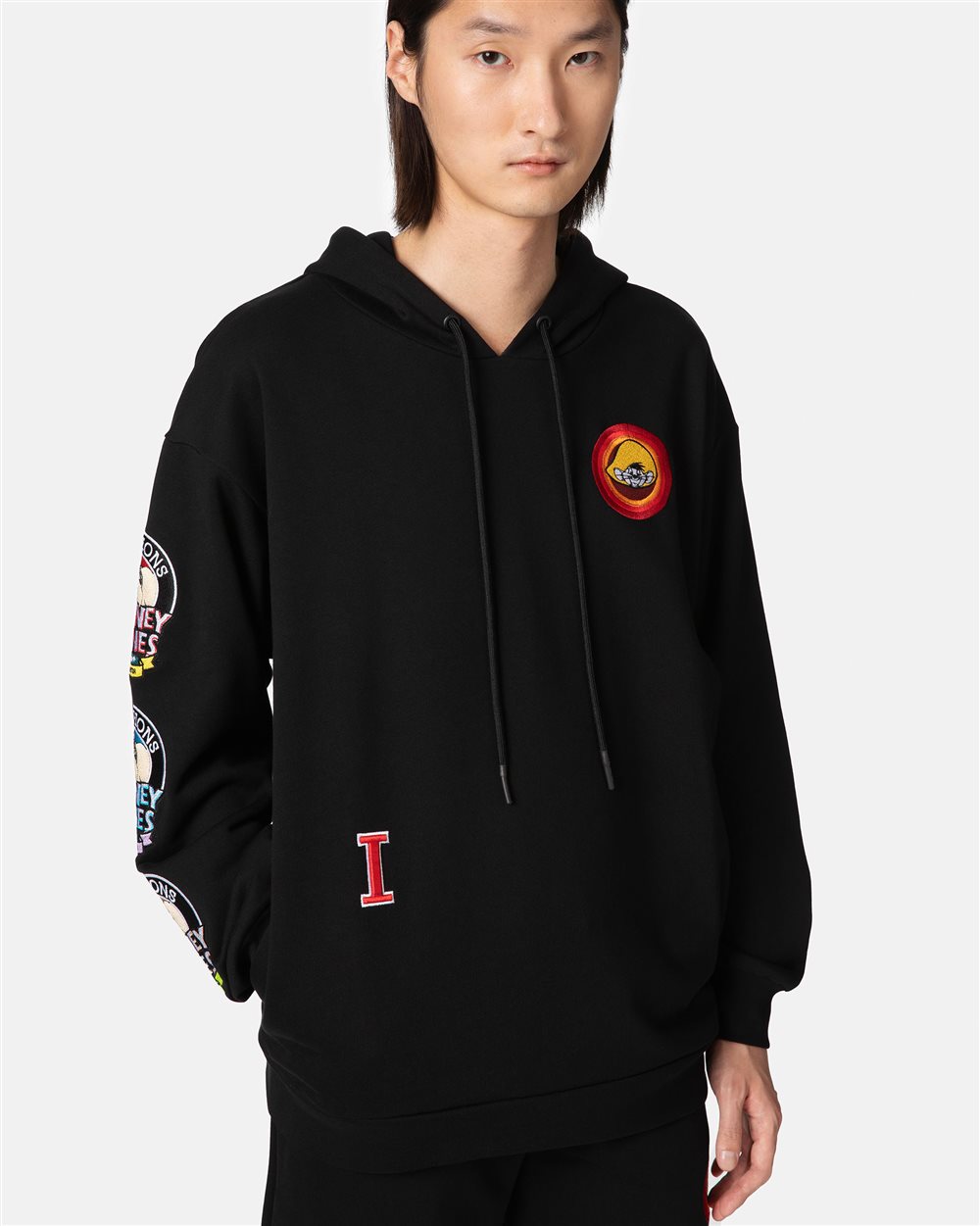 Hooded sweatshirt with cartoon patches - Iceberg - Official Website