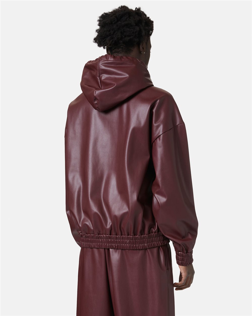 Eco-leather hooded sweatshirt - Iceberg - Official Website
