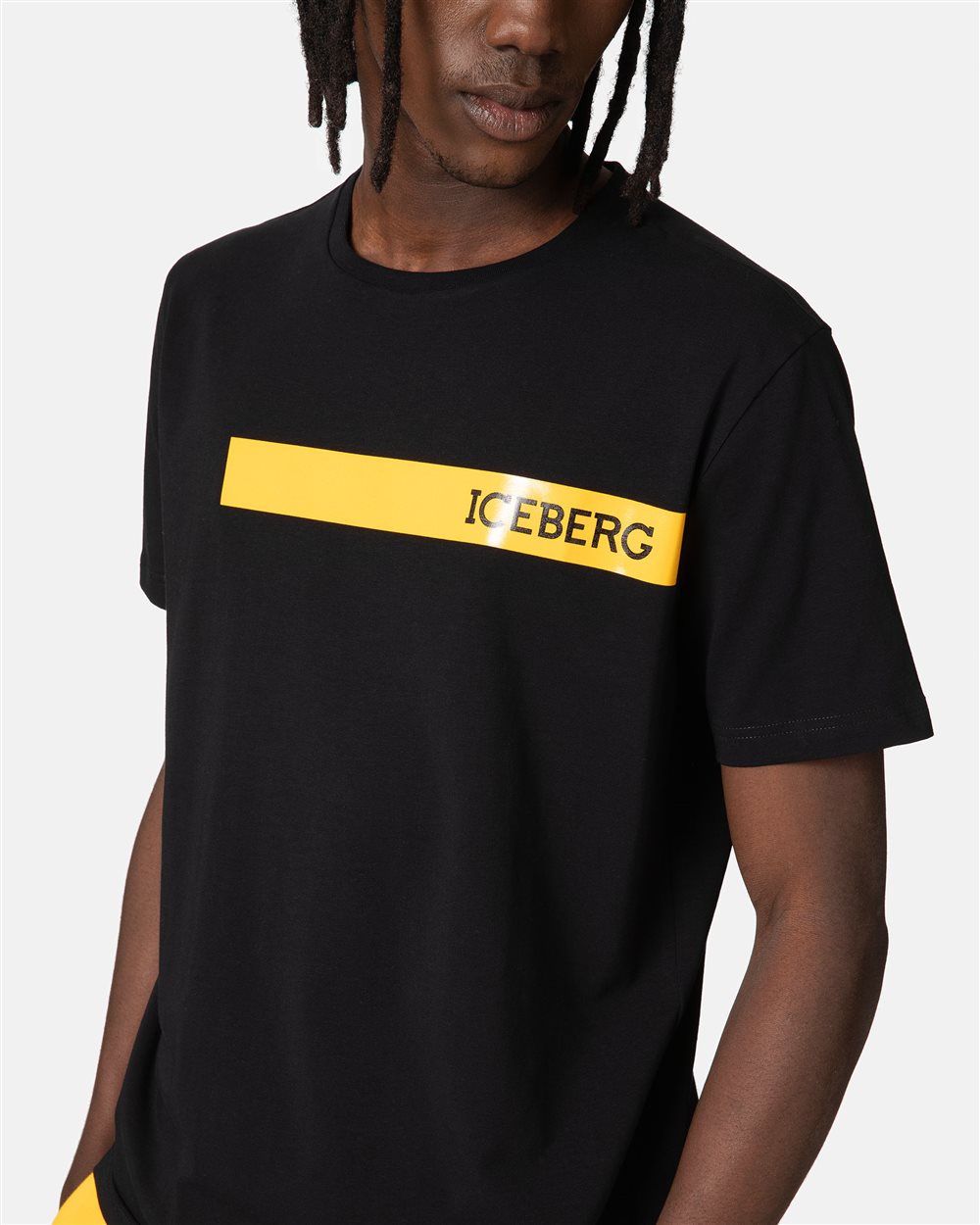 T-shirt nera con logo - Iceberg - Official Website