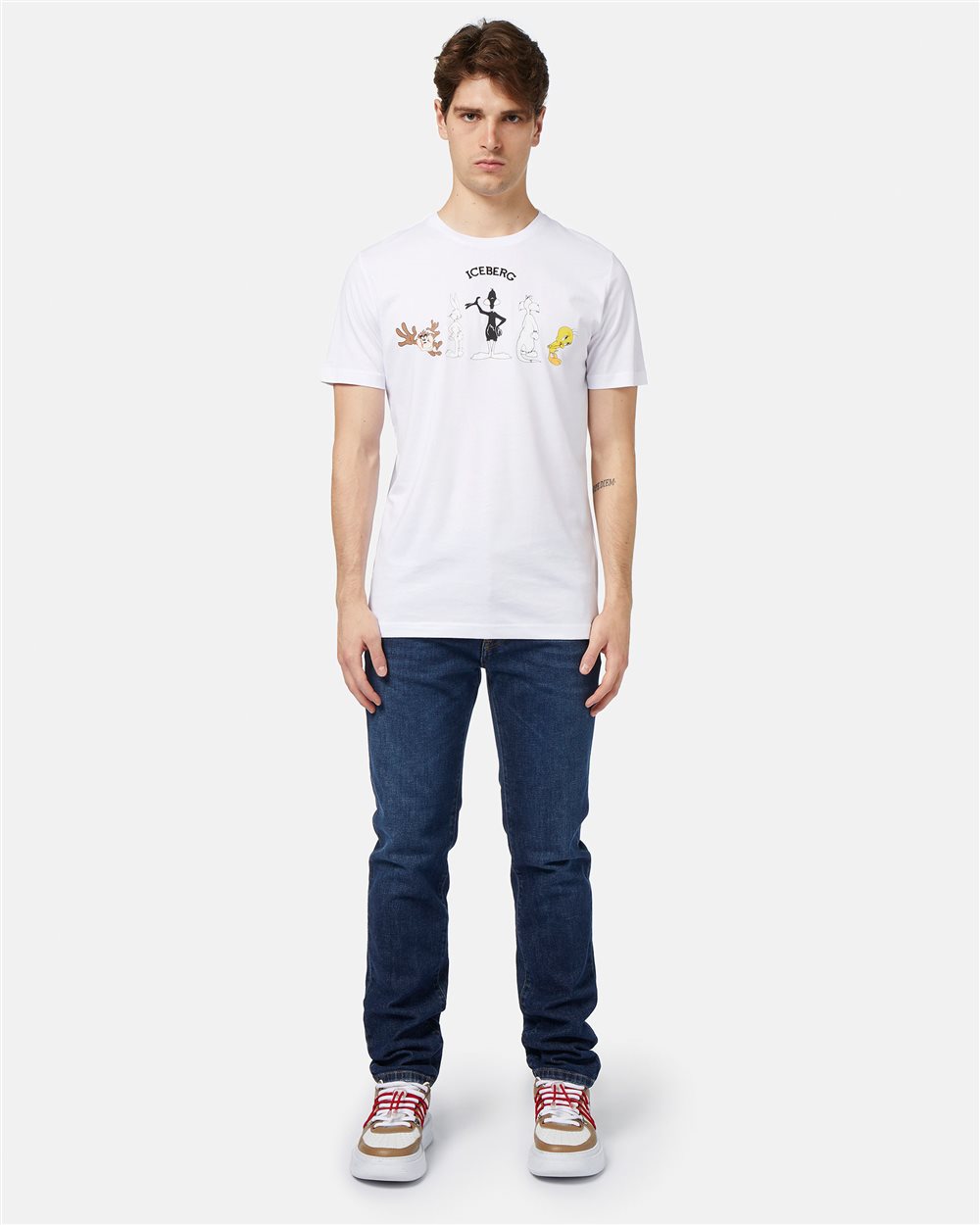 T-shirt with logo and cartoon graphics - Iceberg - Official Website