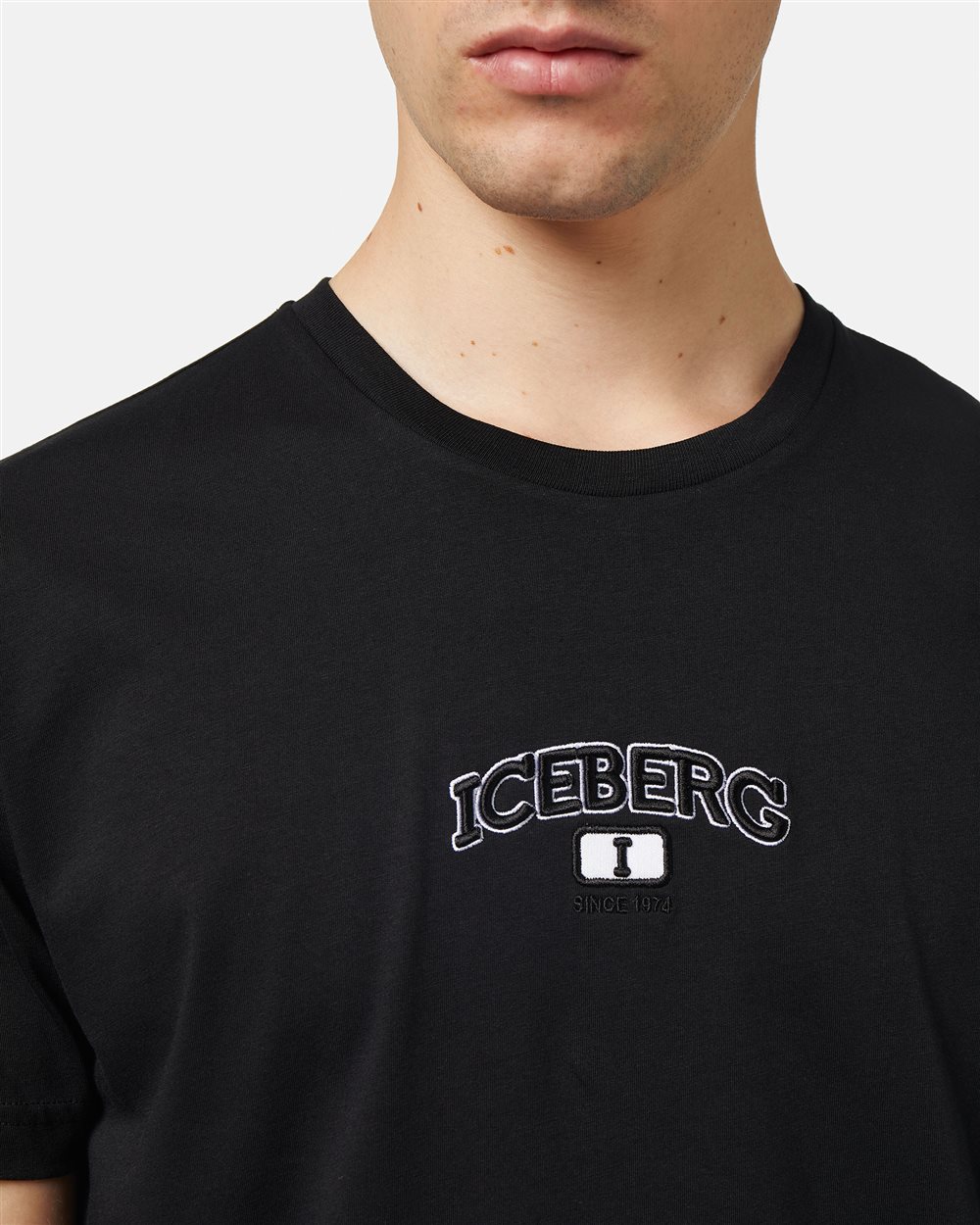 Black T-shirt with logo - Iceberg - Official Website