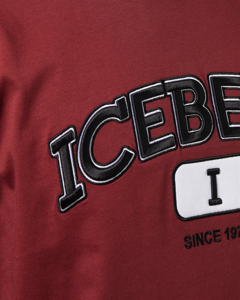 Maglietta bordeaux con logo - Iceberg - Official Website