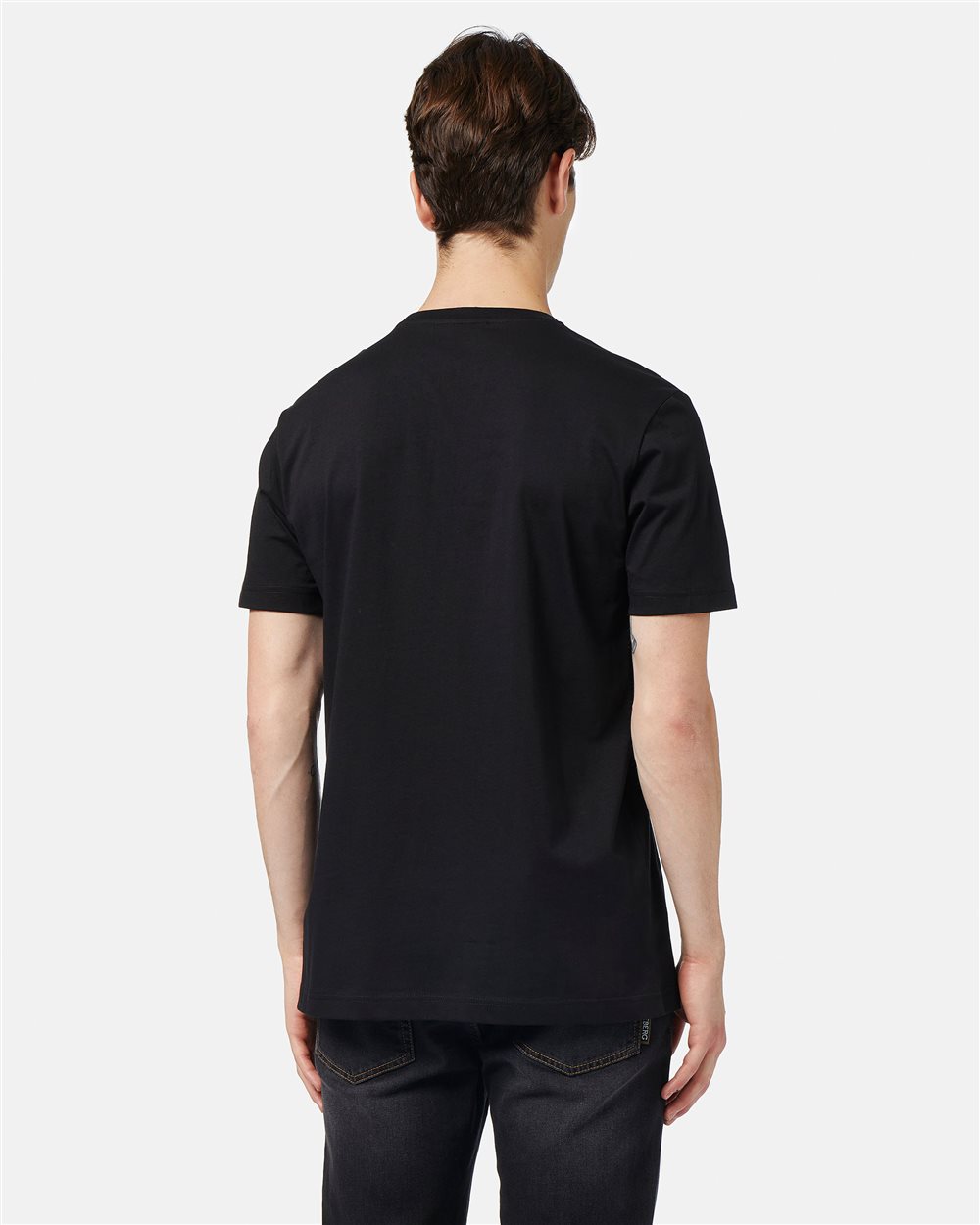 Black T-shirt with cartoon detail and logo - Iceberg - Official Website