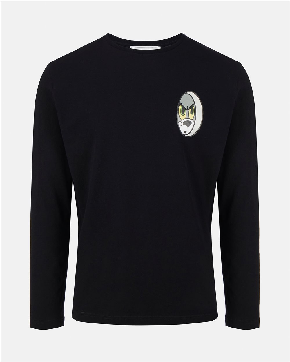 Black T-shirt with cartoon patch and logo - Iceberg - Official Website