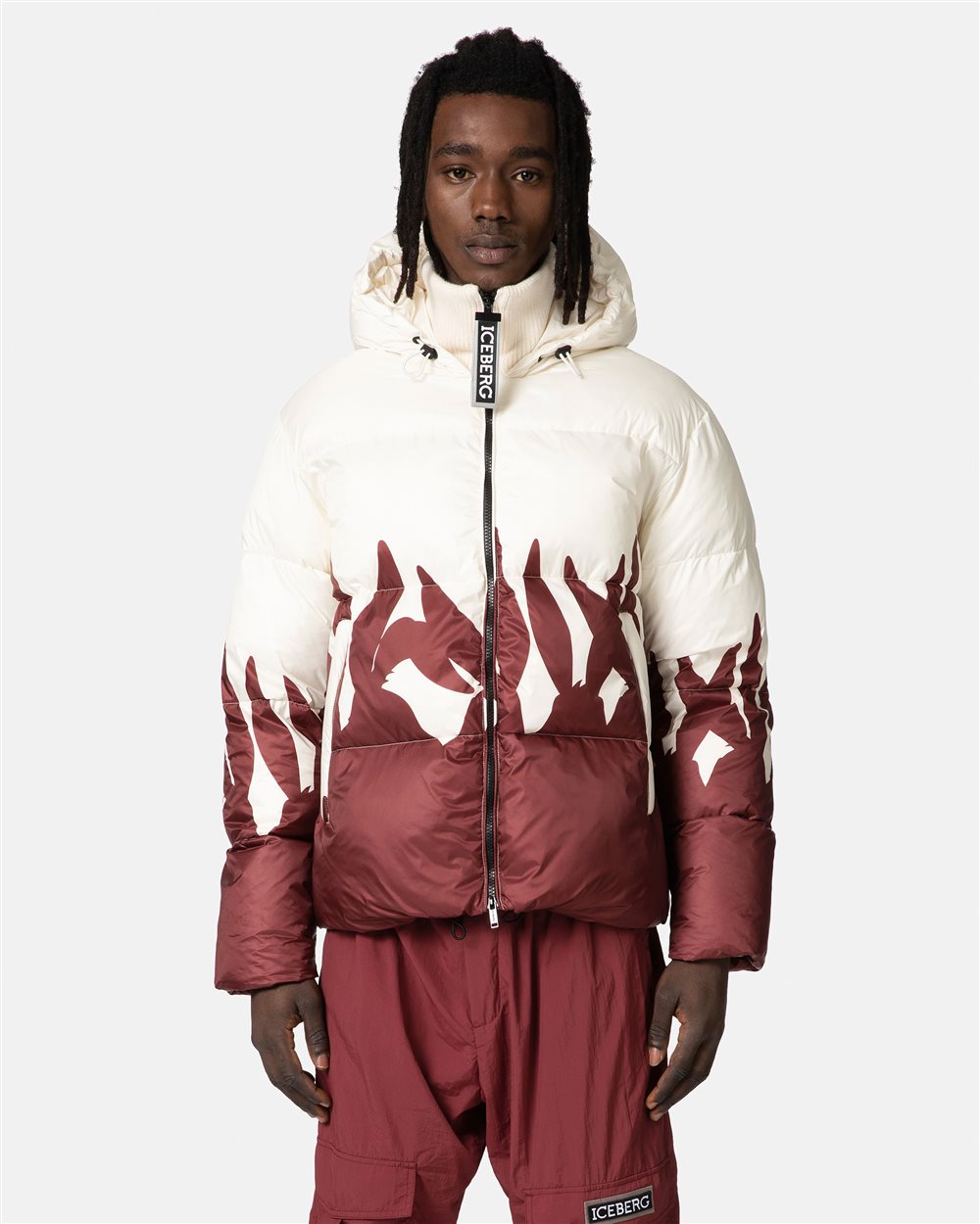 Padded jacket with cartoon details - Iceberg - Official Website