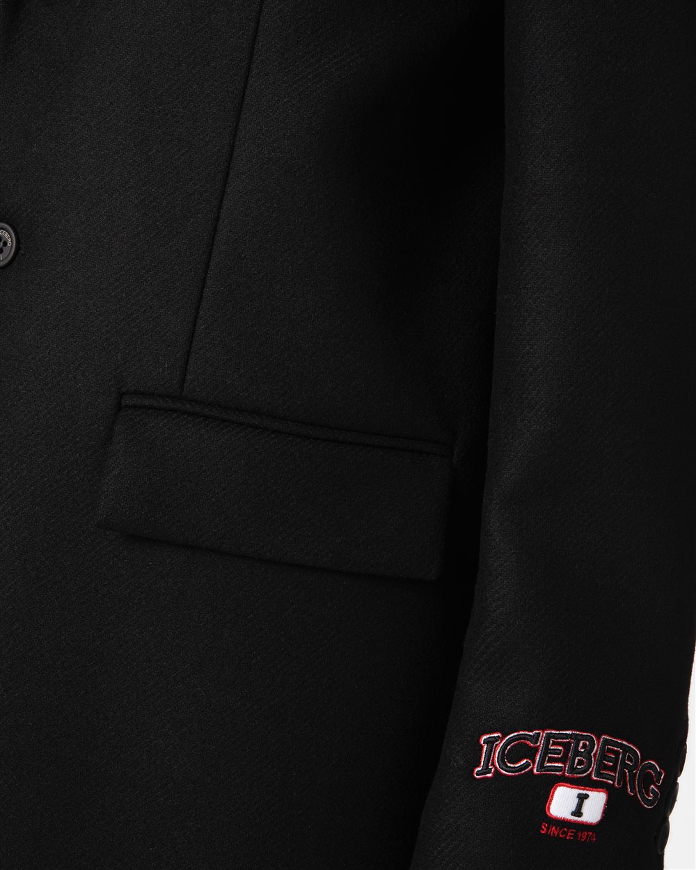 Wool cloth coat with logo - Iceberg - Official Website