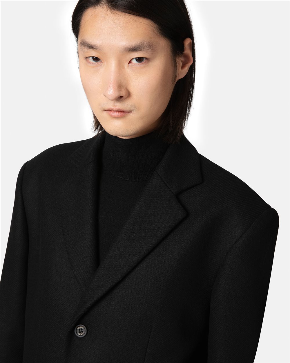 Wool cloth coat with logo - Iceberg - Official Website