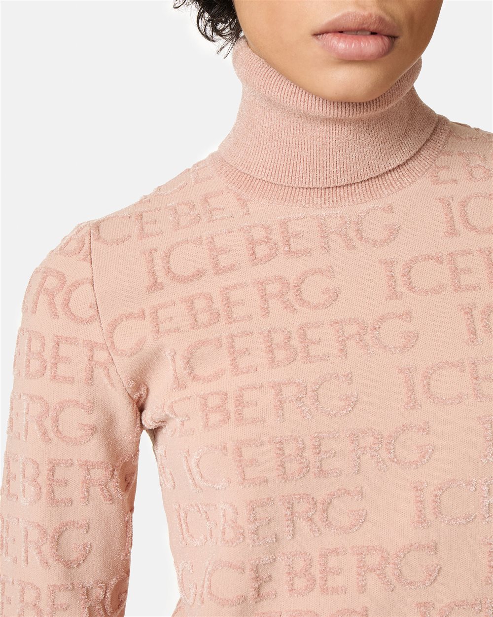 Turtleneck sweater with logo - Iceberg - Official Website