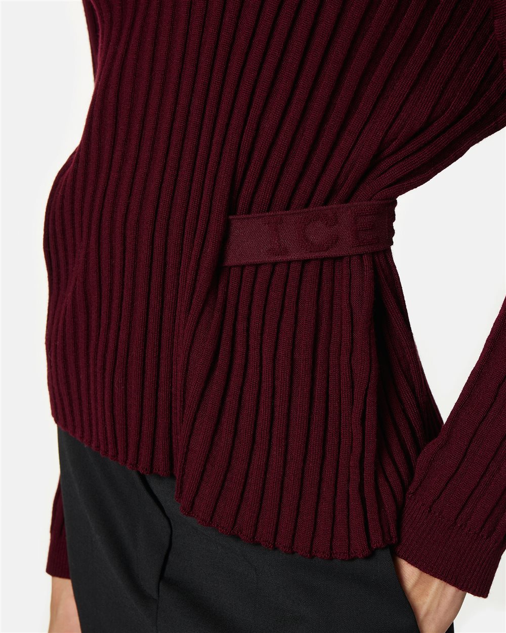 Turtleneck sweater with belt - Iceberg - Official Website