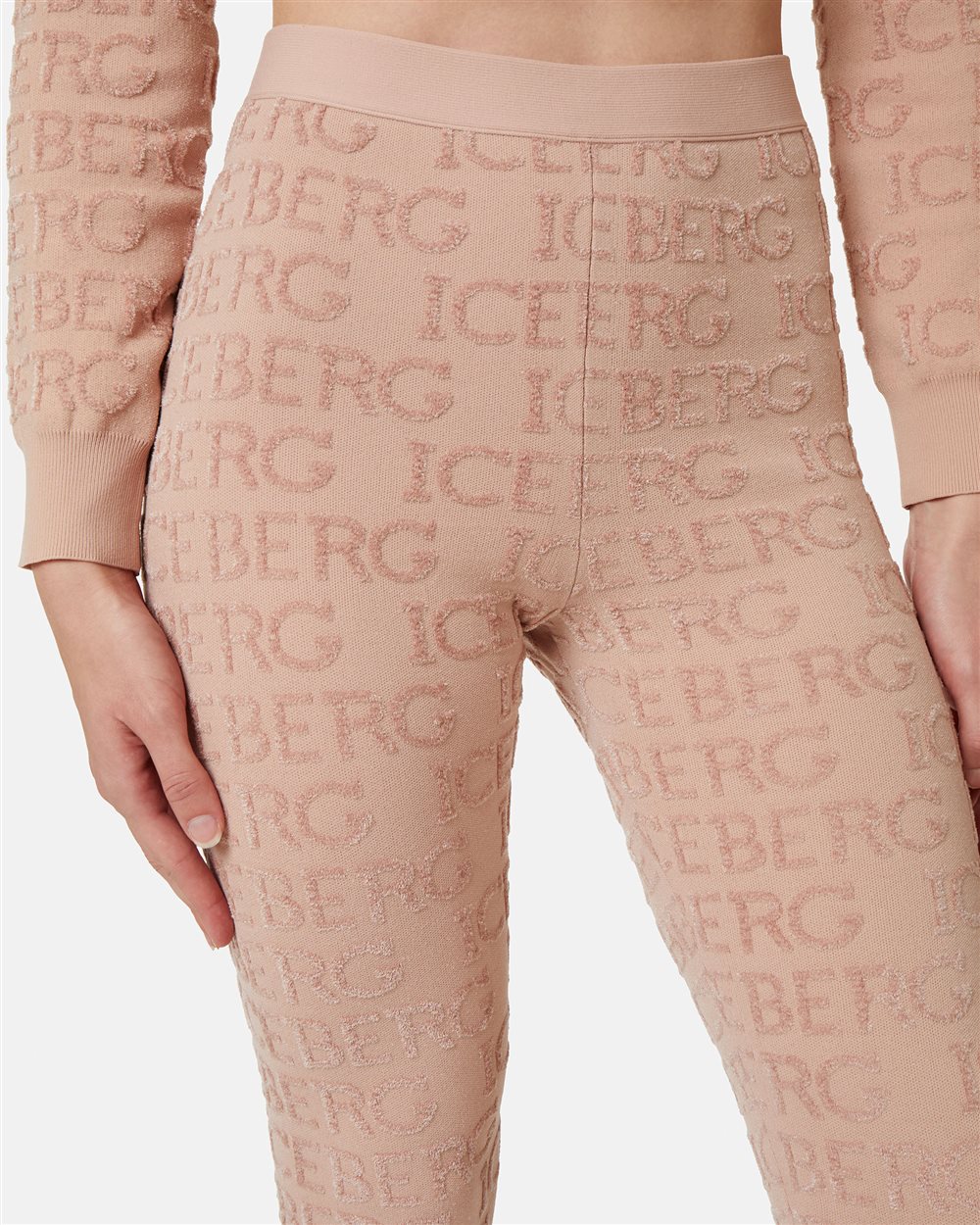 Leggings with allover logo - Iceberg - Official Website