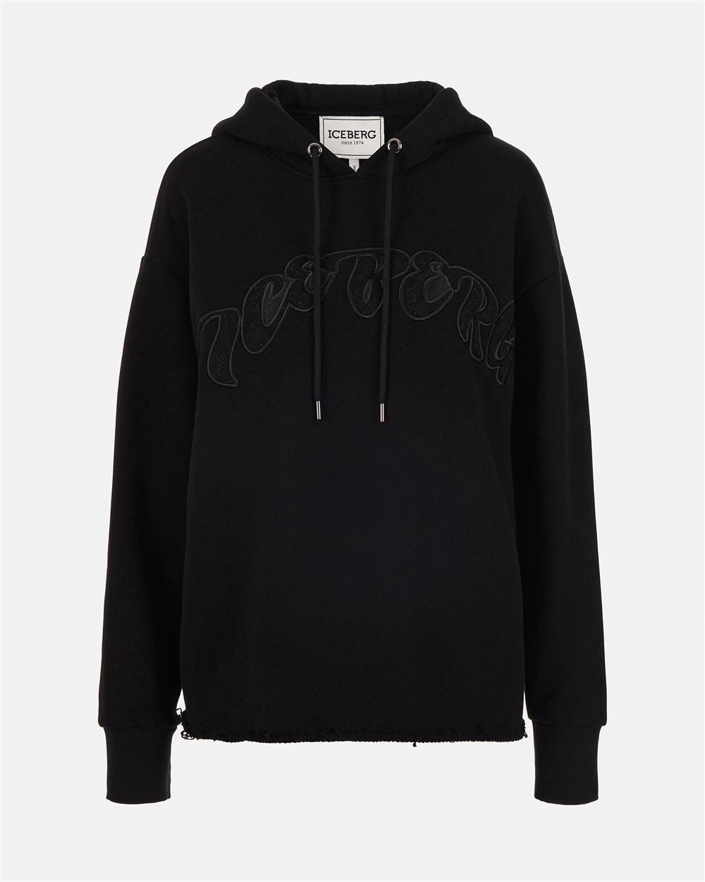 Sweatshirt with hood and logo - Iceberg - Official Website