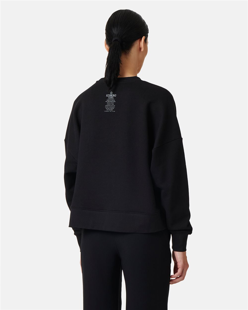 Black sweatshirt with logo - Iceberg - Official Website
