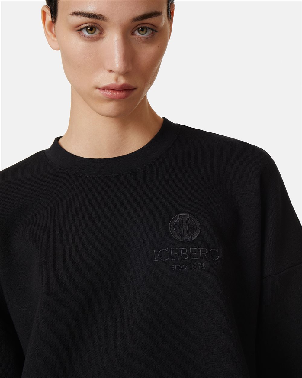 Black sweatshirt with logo - Iceberg - Official Website