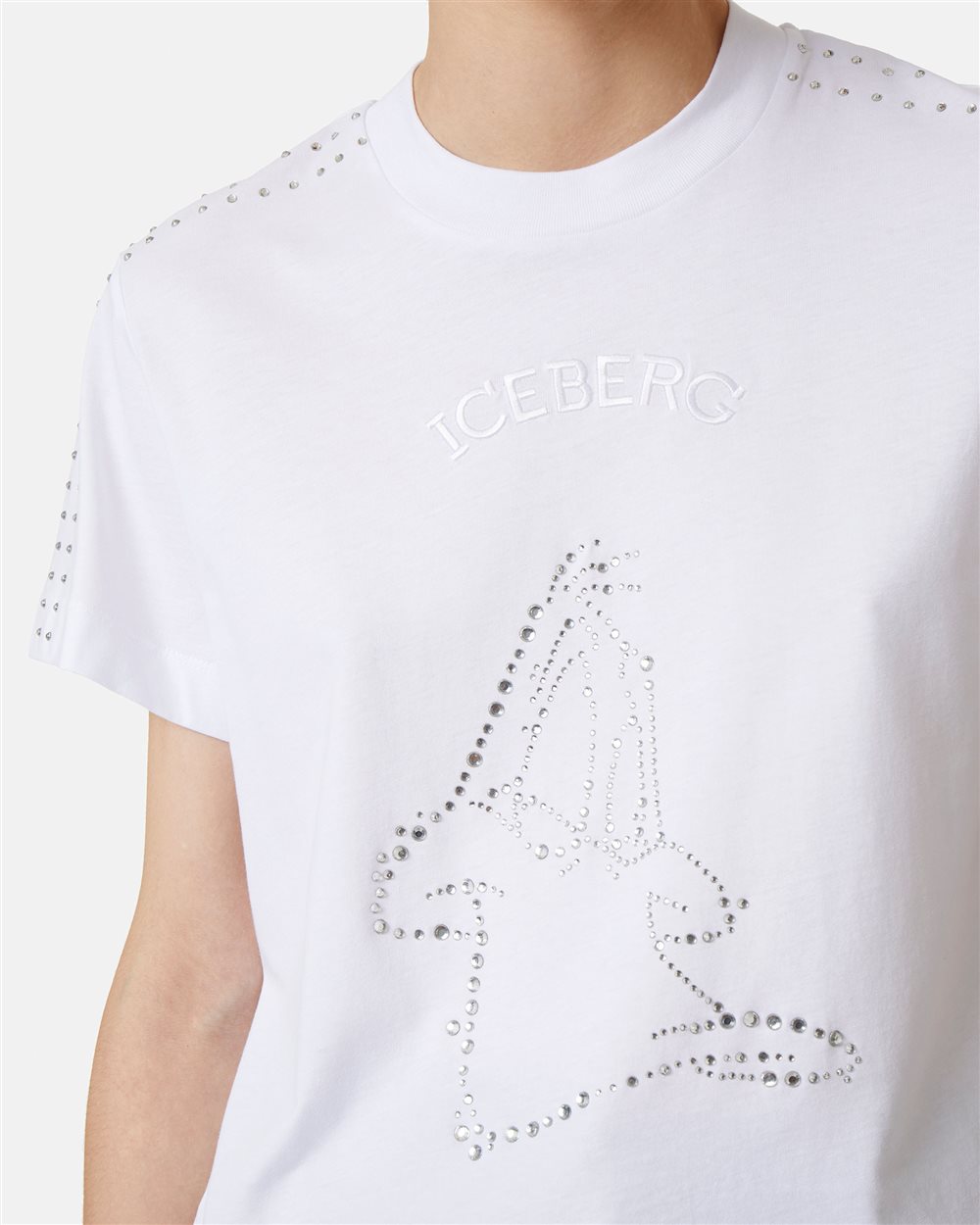 T-shirt with cartoon detail and logo - Iceberg - Official Website